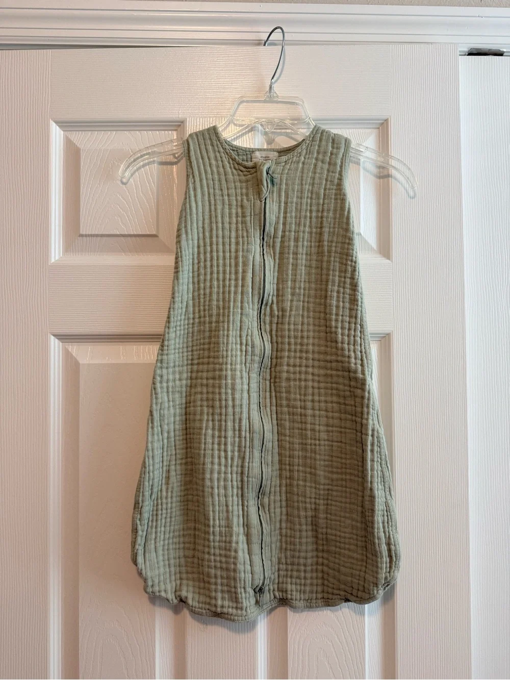 Lightweight Sage Green Sleeveless Sleep Sack for Kids